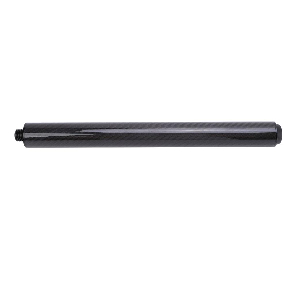 Pool Cue Extension Stick 12in Carbon Fiber Billiards Extension Accessories with Bumper