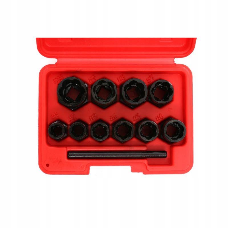 High Profile Screw Extractors for Broken Bolts, 10 Pieces, Kraft&Dele