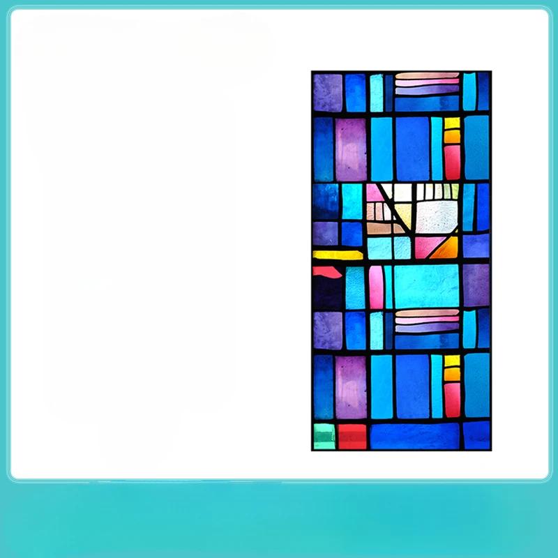 17-цветная пленка для окон в европейском стиле, наклейки на витражное стекло, прозрачная непрозрачная бумага для ванной комнаты, защищающая от подглядывания