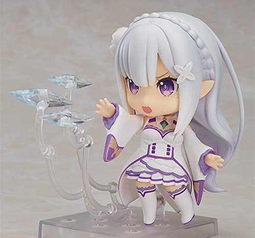 Good Smile Company Нендороид Ре:Фигурка Эмилии из фильма «Начало жизни в другом мире» (без масштаба, из ABS и PVC, раскрашенная, подвижная, переиздание).