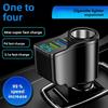 New Digital 66W Car Charger, One To Two Cigarette Lighter Conversion, Multifunctional Dual USB Mobile Phone Charger