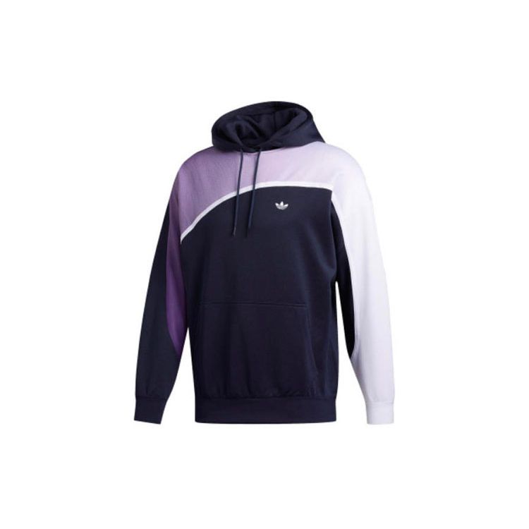 adidas Мужская толстовка с капюшоном Originals Series с градиентным логотипом Trefoil Топы Legend Ink FM1575