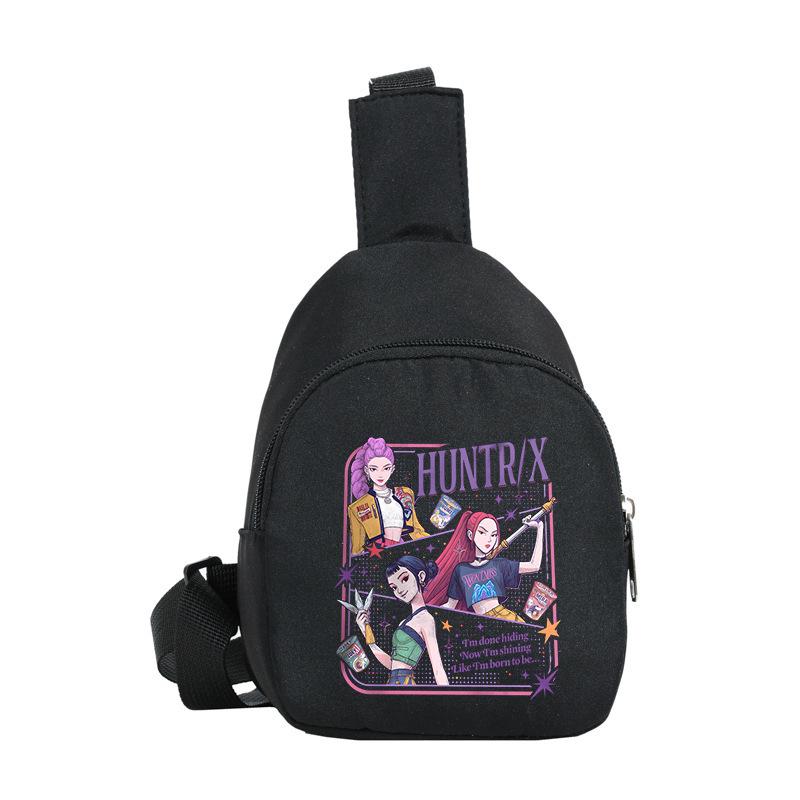 Children'S Breast Bag Animation Cartoon Peripheral Printing Casual Shoulder Bag Going Out Portable Messenger Bag
