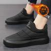 Мужская обувь зима новая бархатная утолщенная теплая водонепроницаемая обувь из хлопка на одной педали платформа повседневная уличная рабочая обувь зимняя обувь