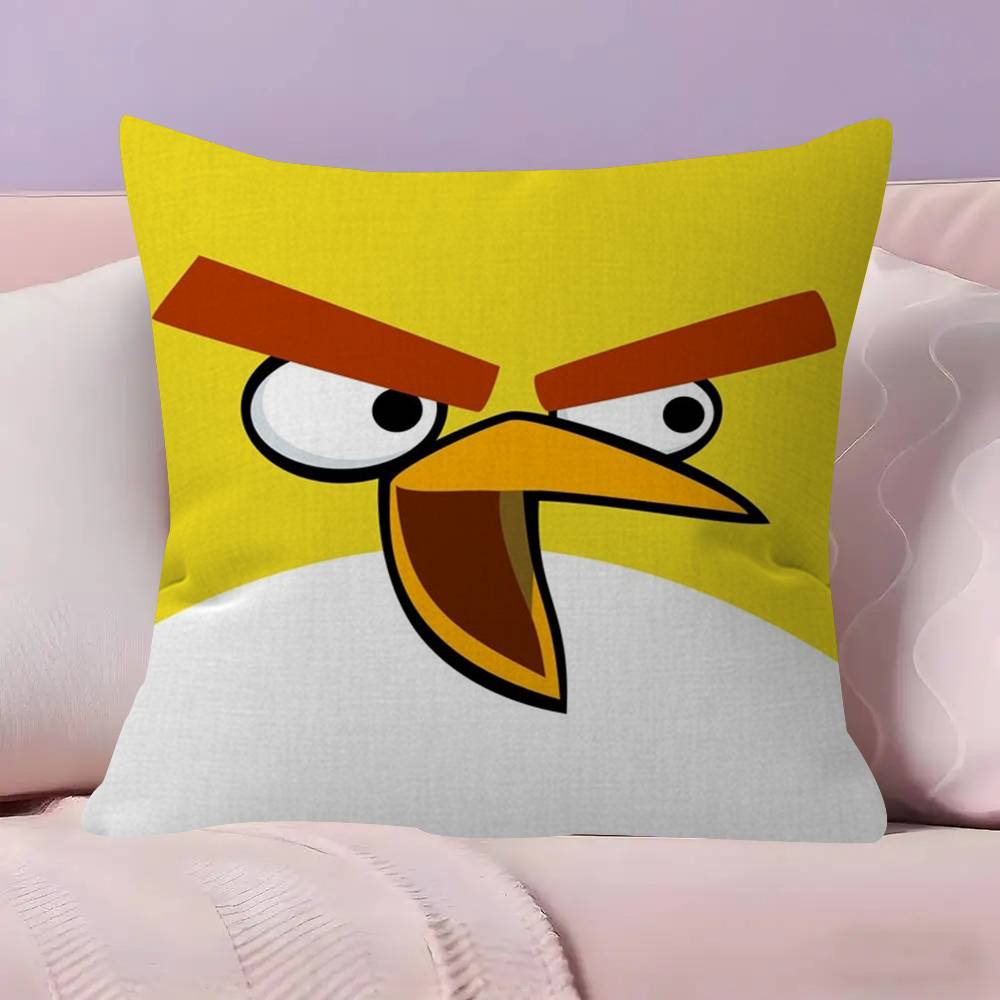 Animation AAAngry Birds Cartoon Pillow Cushion Cover Pillowcase Living Room Sofa Home Decor Customized