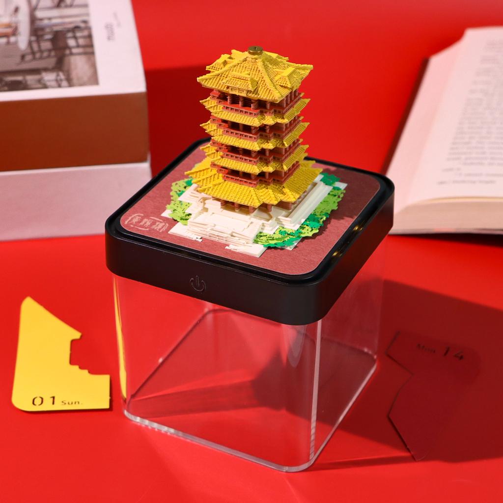 3D Memo Pad Desk Calander Custom Logo Tower Building Sakura Christmas Tree Carousel Note Pad Birthday Novelty Gifts Home Decor