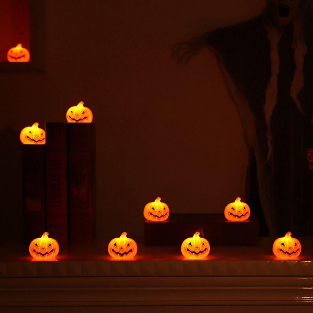 ABS Halloween Decoration LED Candle Lamp New Pumpkin Lamp Photography Props