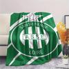 1PC AS Saint Étienne Print Flannel Blanket, High quality Comfortable for All Seasons, Home Decor, Warmth and Comfort, Perfect for Christmas Gifts