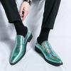 Designer Men Shoes Luxury Patent Leather Casual Shoe Pointed Business Leather Shoes Fashion Banquet Party Shoe Men Dress Shoes