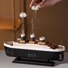 Titanic Ship Model Decoration Air Humidifier 250Ml Essential Oil Diffuser Jellyfish Smoke Ring Spray Aroma Diffuser For Home