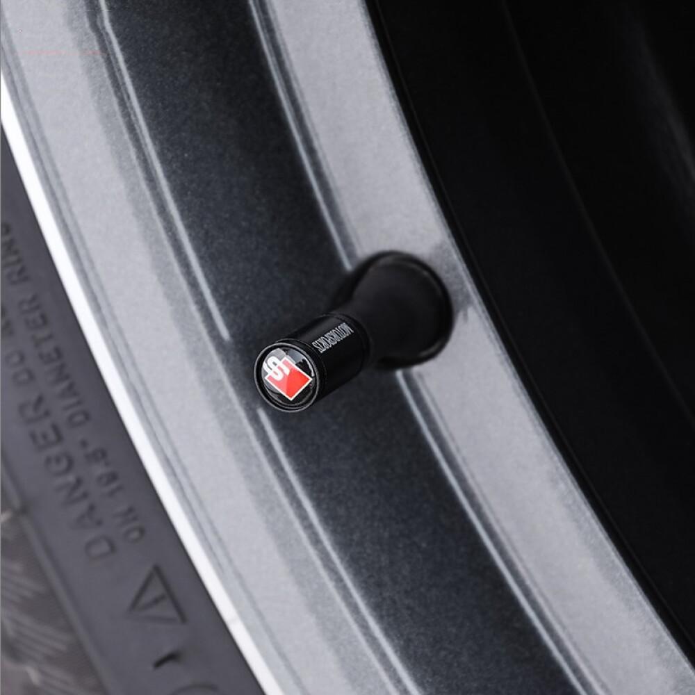 Подходит для UDI, крышка клапана, крышка клапана A3A4L/A6L/Q3/Q5L/Q7/A5, украшение сердечника клапана шины (знак S) 4 комплекта