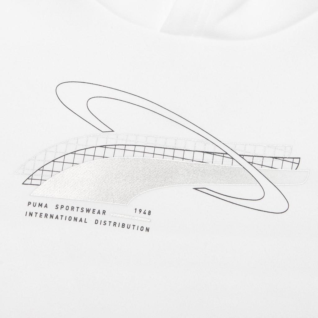 Puma Вязаный пуловер с капюшоном на флисовой подкладке, мужские топы, белый 530289-02