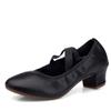 Танцевальная обувь женская с мягкой подошвой, взрослая, для квадратных танцев, женская обувь, всесезонная, на среднем каблуке, для выступлений, латиноамериканские танцы, обувь для выступлений