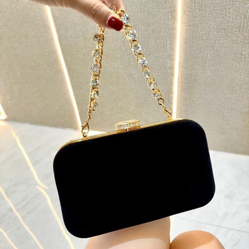 Сумка-переноска, замшевая сумка с инкрустацией из бриллиантов, светская сумка в тон к платью-чеонгсам, женская сумка-переноска через плечо