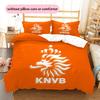 Netherlands national football logo Pattern Bedding Home Decoration Birthday Gift (1 * duvet cover + 2 * pillowcase, without core),fan merchandise.