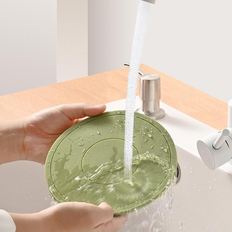 16/22cm Silica Gel Meal Mat Thickening Dining Plates Table Heat Insulation Anti Scalding Tea Cup Mat Restaurant Kitchen Supplies