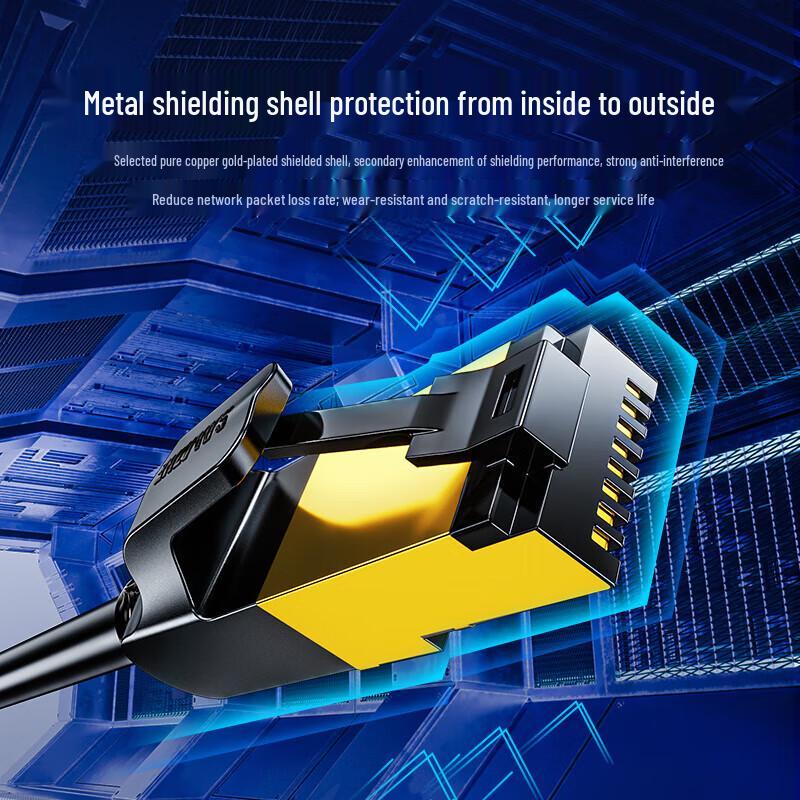 SAMZHE CAT7 Double Shielded Ethernet Patch Cable