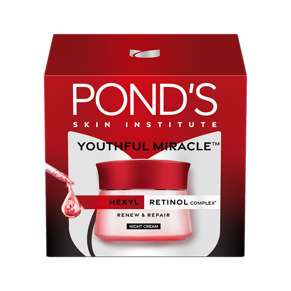 Pond's Age Miracle Антивозрастной ночной крем с ретинолом-C от морщин, тонких линий, для упругости кожи 50 г Упаковка из 1 штуки