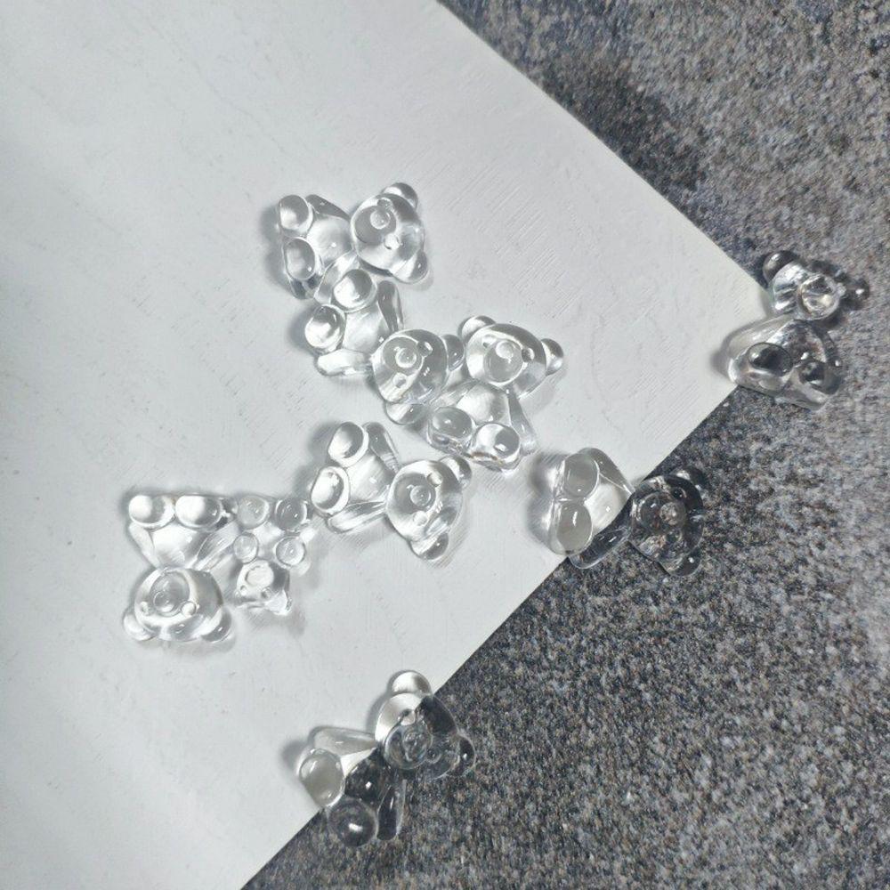 Прозрачная подставка для дизайна ногтей Медведь Доска для дизайна ногтей Карточка для самостоятельного создания ногтей Практика демонстрации ногтей Цветная карта