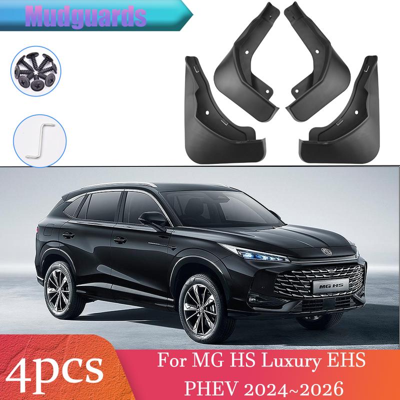 For MG HS Luxury HS PHEV 2024~2026 2025 Car Wheel Mudguard Flaps Mud Skin Cover Guards Fender Splash Parts Accessories 4PCS