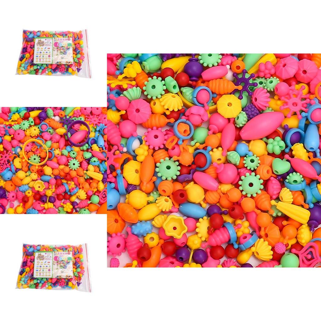 Childrens Plastic Bead Craft Kit With Diy Jewelry Making For Creative Kids And Parent Bonding