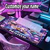 Custom Name Personalized Kpop Demon Hunter Pattern Mousepad, Laptop PC Desk Mat, Decorative Desk Mat for Home Keyboard Pad Gift