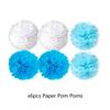 Blue Snowflake Birthday Party Decoration Snowflake Flag Rain Curtain Balloon Birthday Set Birthday Party Supplies