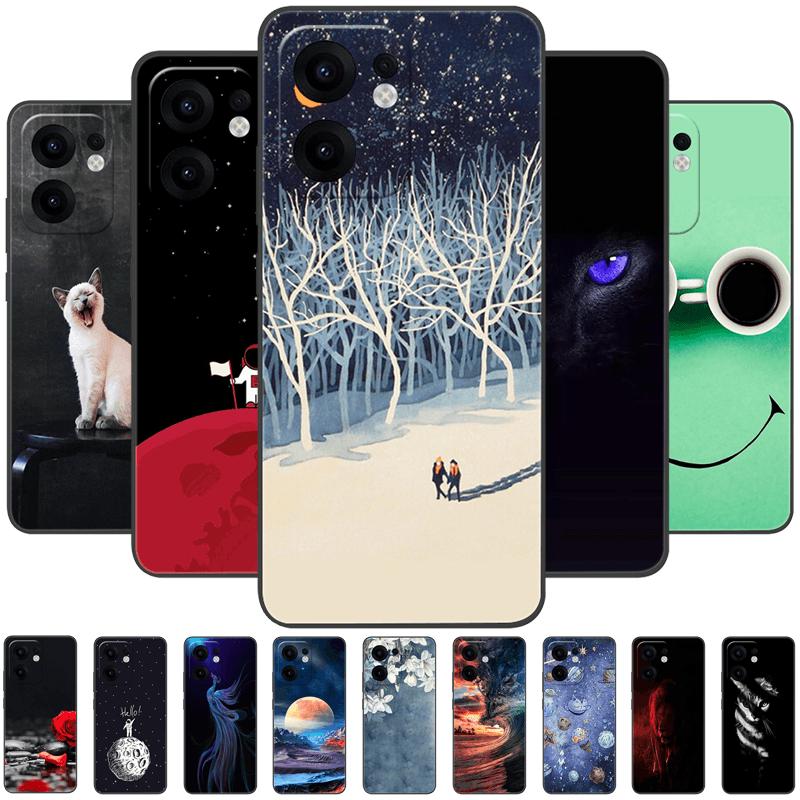 Мультяшный чехол для Oppo Reno13 F Ударопрочный мягкий силиконовый TPU чехол для телефона для Oppo Reno 13 F 13F 4G 5G Coque Reno13F Fundas Capa