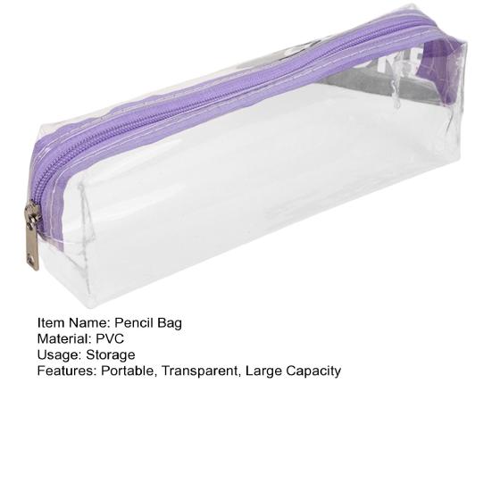 Прозрачная сумка для карандашей Портативная мешка на молнии