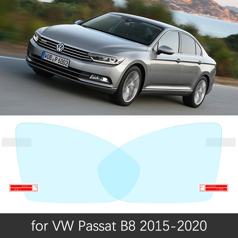 Для Volkswagen VW Passat B6 B7 B8 Пленка для зеркала заднего вида HD, противотуманная, устойчивая к царапинам, водонепроницаемая наклейка на зеркало заднего вида автомобиля