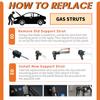 Qty(1) Trunk Strut for Ram 1500 (DT) 2019-present DZ43302 Rear Tailgate Boot Lift Support Gas Spring Shock Absorber Damper
