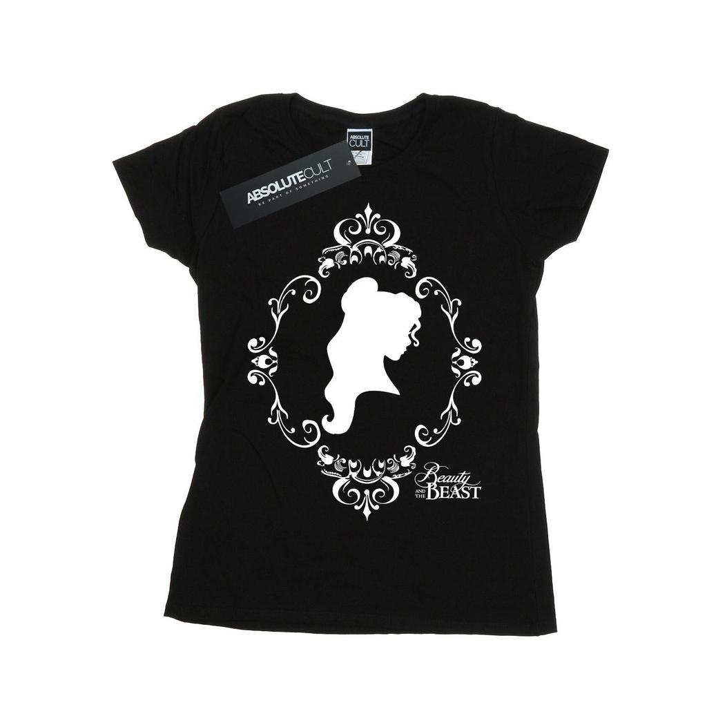 Disney Princess Womens/Ladies Belle Silhouette Cotton T-Shirt