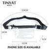 TINYAT Поясная сумка, женская поясная сумка для денег, телефона, прозрачная женская поясная сумка из ПВХ, поясная сумка, прозрачная сумка-банан для девочек