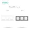 BSEED Матовые Пластиковые Рамки EU/Французская Настенная Розетка Тип-c USB Розетки Питания Механические Кнопочные Выключатели Только Функциональные Части
