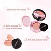 GECOMO Воздушные кремовые румяна Sweet Korean Blush с мини-пуховкой и зеркалом, осветляющие румяна естественного цвета