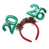 2026 Glittering Garland New Year Headband With Padded Number Comfortable Hair Accessory For Festival Event Celebration