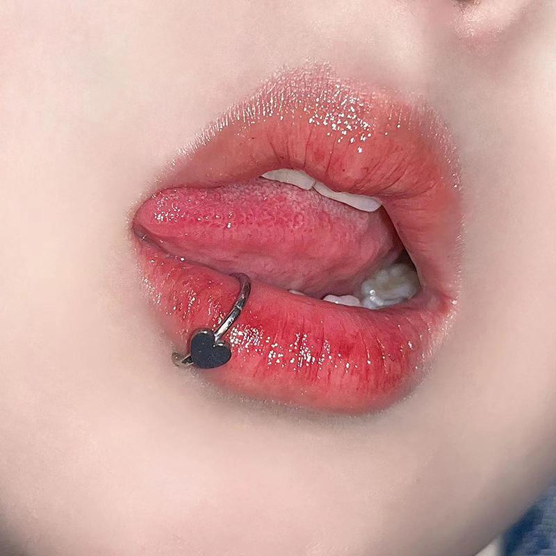 Кольцо для пирсинга губ из титановой стали для женщин Love Cross