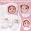 25CM Washable Lifelike Soft Hand-painted Simulation Baby Reborn Doll Children Accompany Play Doll