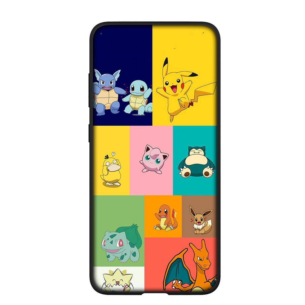 Чехол для телефона для iPhone 17 16 15 Plus Xiaomi Poco F8 F7 X7 X6 M8 C85 C75 Redmi Note 14 12 11 13 Pro Max A4 14C 13C 15C Pokemon GO Пикачу Сквиртл Чехол