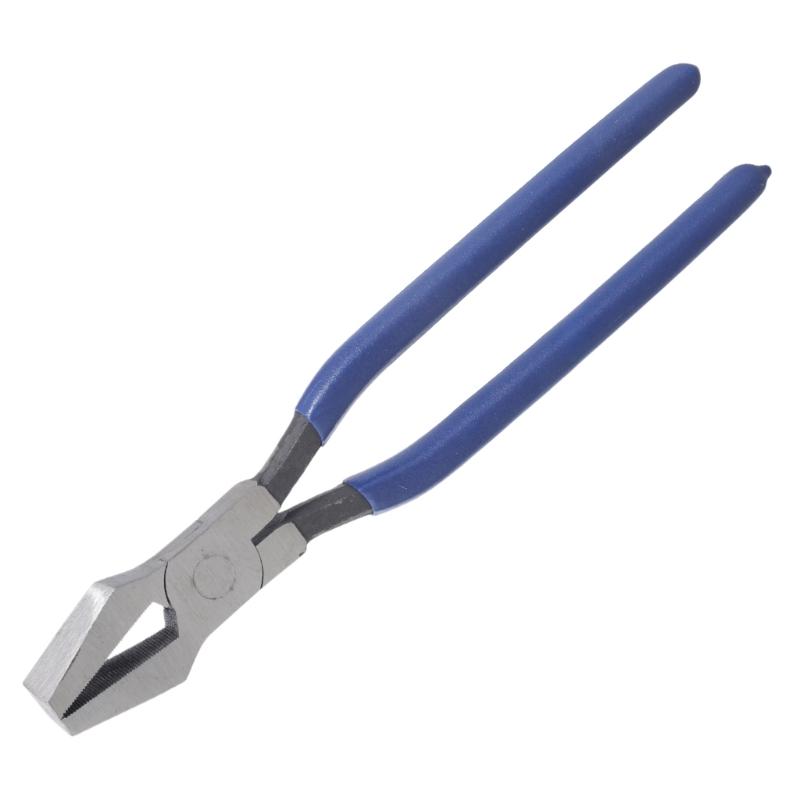 8/10-дюймовый брелок, плоскогубцы, плоскогубцы из металлического стекла с изогнутыми губками, нескользящая ручка, плоскогубцы, брелок для ключей