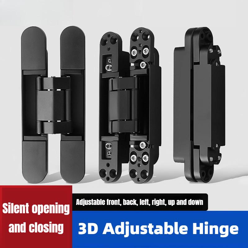 3D Фурнитура Скрытые дверные петли Регулируемые гостиничные складные двери Открывание внутрь и наружу Скрытый дверной доводчик