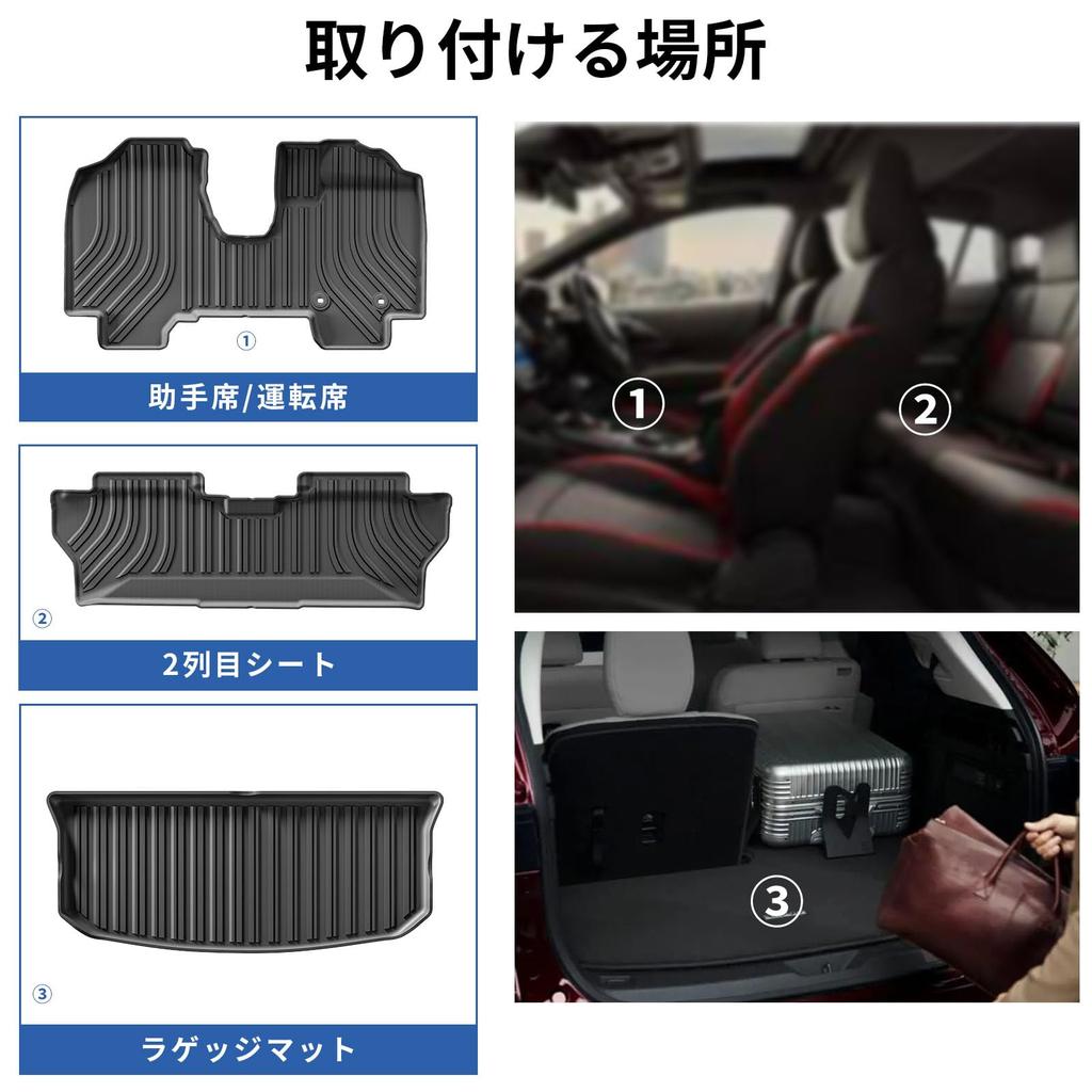 LUCKEASY Вместительный Танк Эксклюзивный 3D Коврик для Пола Коврик для Багажника 3D Коврик для Автомобиля Ноябрь 2016 - Настоящее Время ROOMY TANK M900A M910A Коврик для Пола Второй Коврик для Багажника Материал TPE