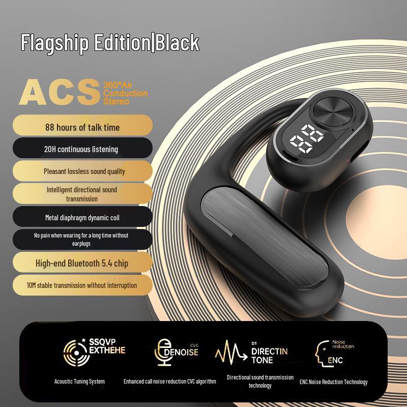 Беспроводные Bluetooth-наушники M35 с открытым ухом и воздушной проводимостью для спорта и бега со стереозвуком 5.3.