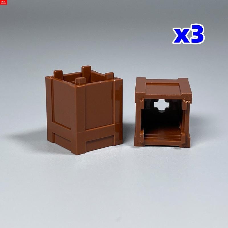 Нетоксичный Контейнер Moc Bricks Квадратный Экологичный Мусорный Ящик Мусорка Офисная Домашняя Сцена Пластиковые Аксессуары Строительные Блоки Детские Игрушки