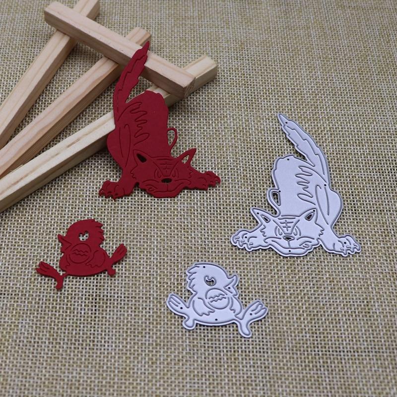 Курица Яйцо Тигр Металлические Штампы Для Скрапбукинга Ремесленные Штампы Для Трафаретов Тиснение Бумага Изготовление Крафтов