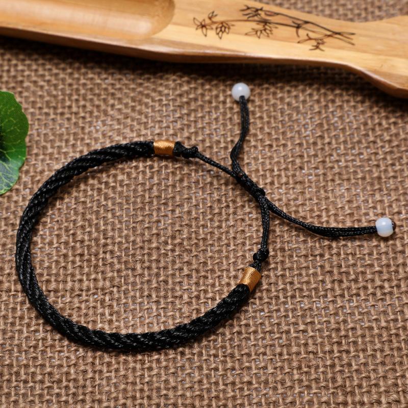 Простой красный браслет из веревки Yingluo Rope Браслет для пары Этнический стиль Красная веревка Студенческий подарок