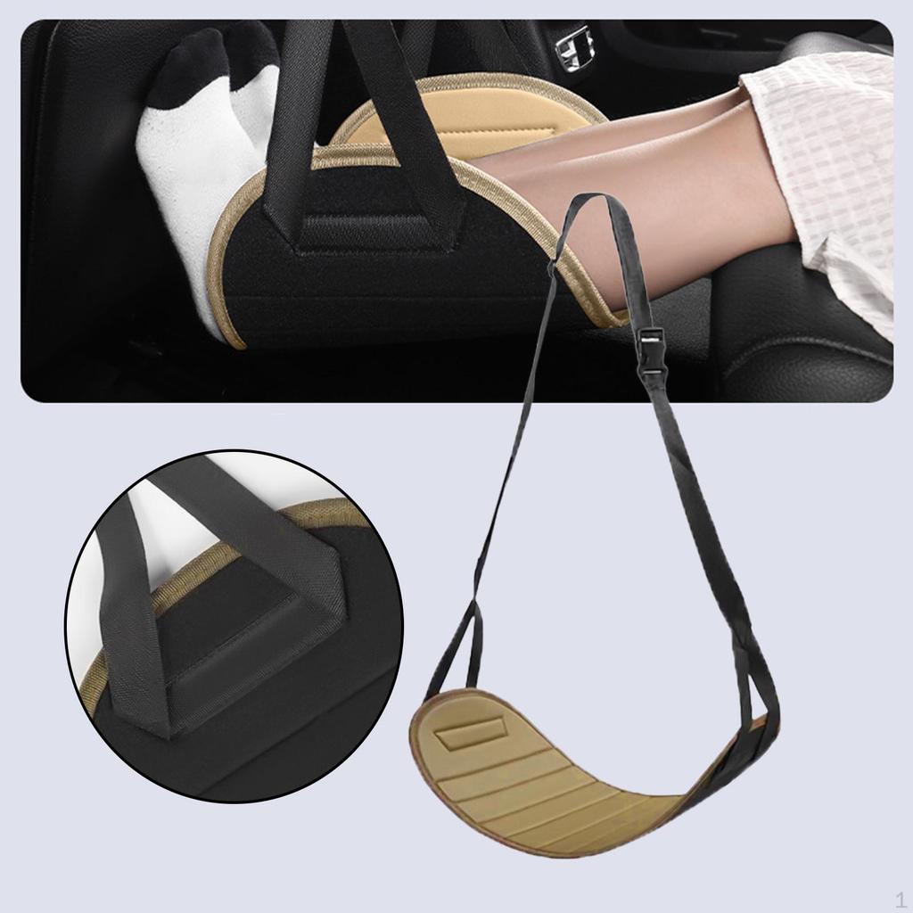 Автомобильная подставка для ног для детей Подставка для ног в самолете Удобные дорожные принадлежности для заднего сиденья Длинная регулируемая