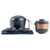Travel Tea Set Portable Anti Burn Mini Ceramic Teapot Infuser Set for Outdoor with Storage Bag