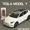 Tesla Model Y 1:Литая модель в масштабе 24 с зарядной станцией