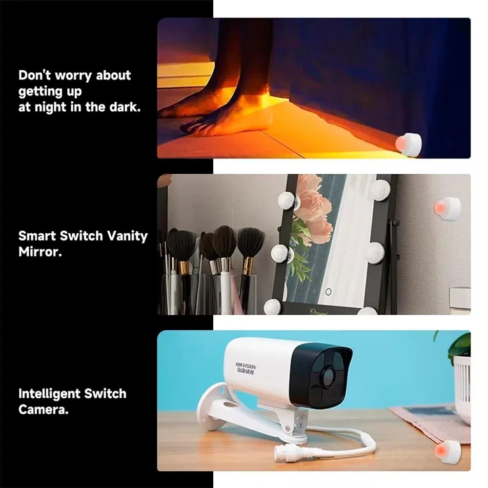 Датчик движения PIR Tuya ZigBee 3.0 Умный дом Инфракрасный детектор человеческого тела Удаленная сигнализация через приложение Работает с Alexa Google Assistant